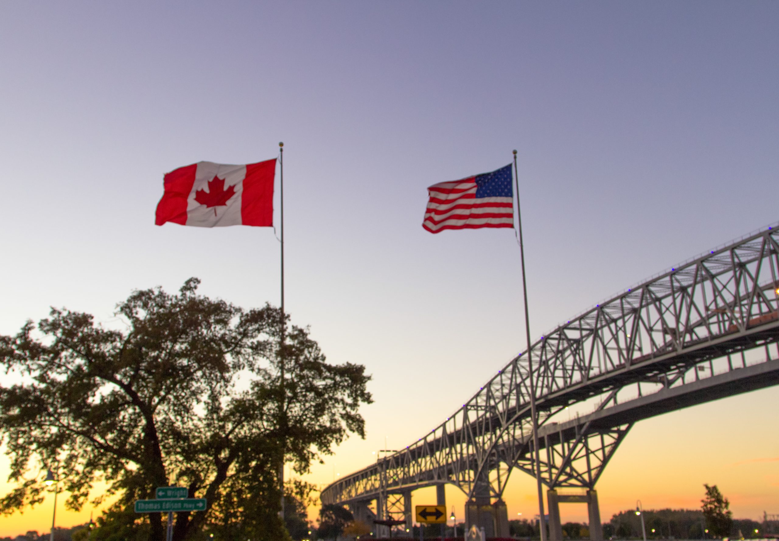 Blue water bridge